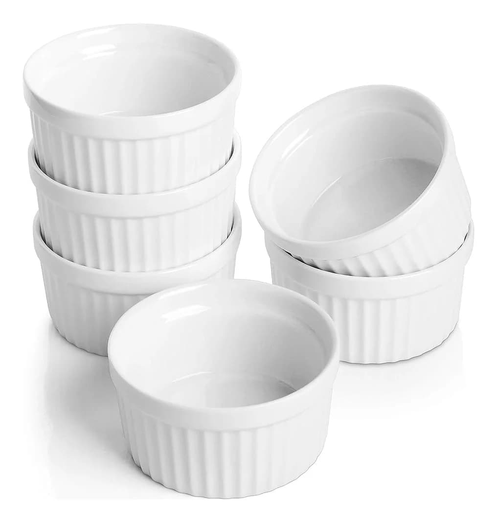 Dip Ceramica Ramekin Copetinero 6 Piezas 6,8 X 3,5 Cm