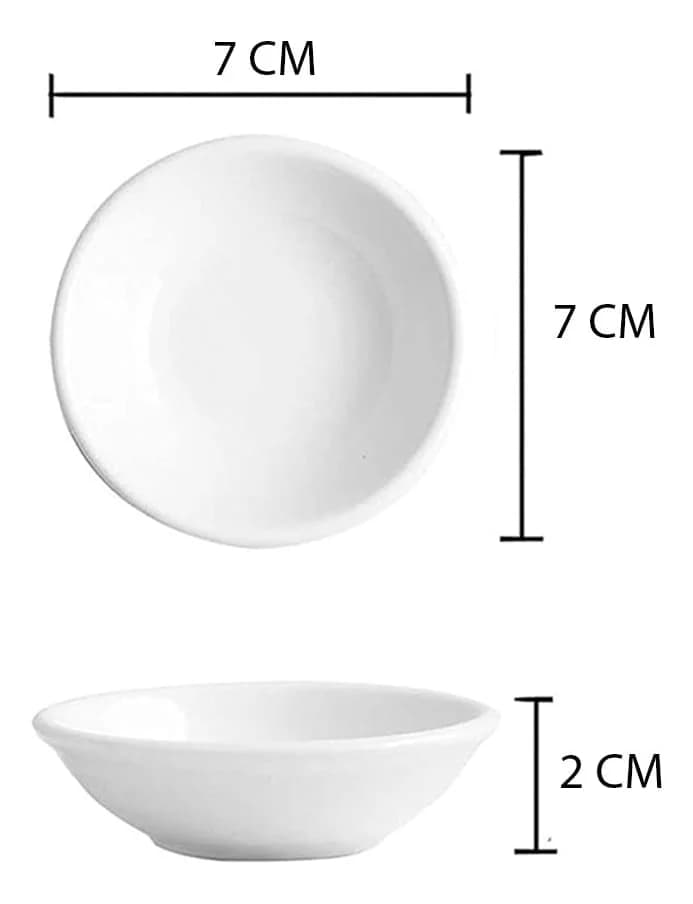 Dip Ceramica Ramekin Copetinero 6 Piezas Redondo 7 X 2 Cm — imagen 6 de 6