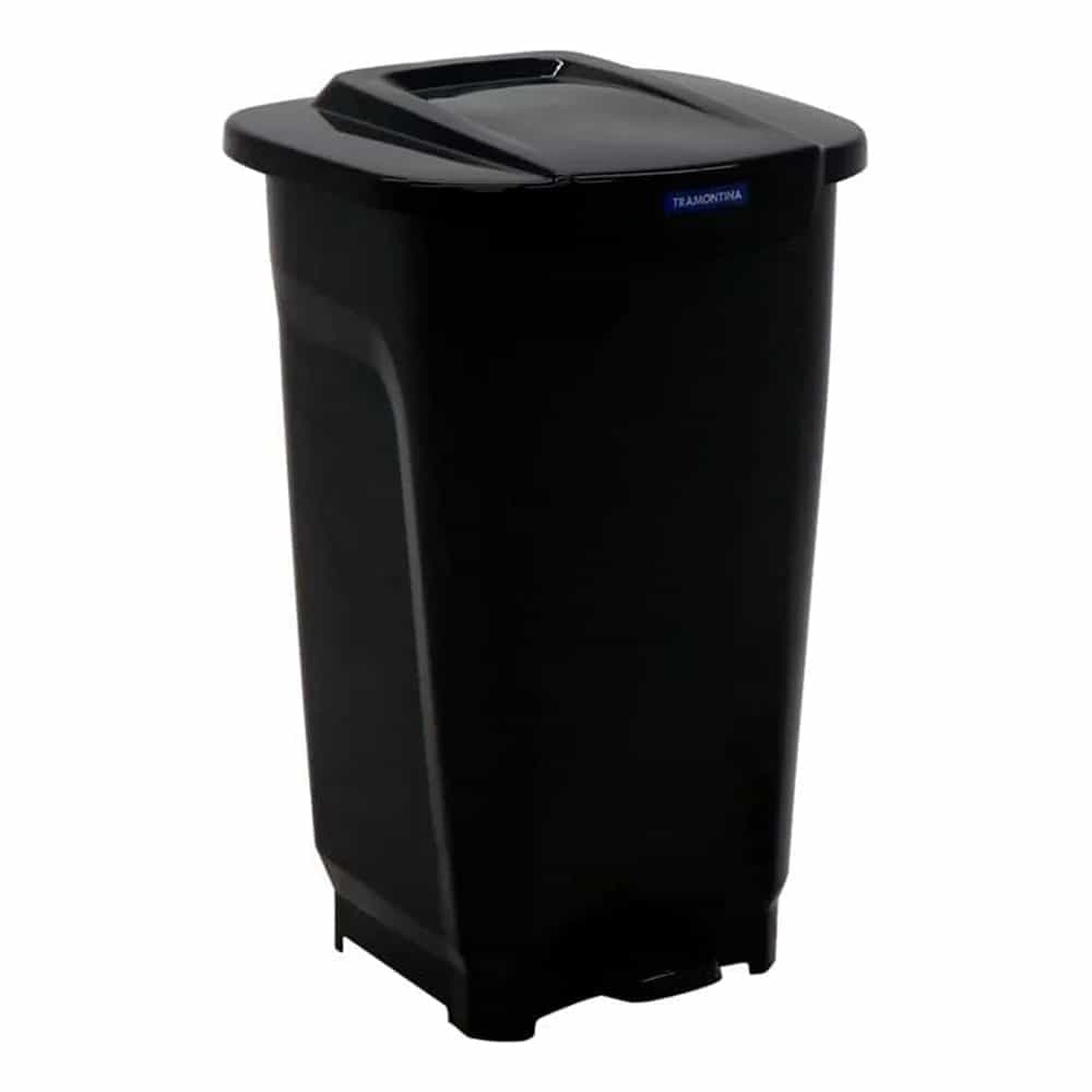 Papelera Basurero Con Pedal Residuos Tramontina 50 Litros