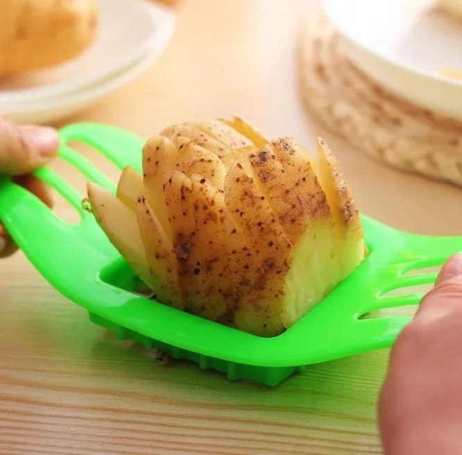 Cortador Papas Fritas Verduras Manzana Bastones Acero Inox — imagen 2 de 5