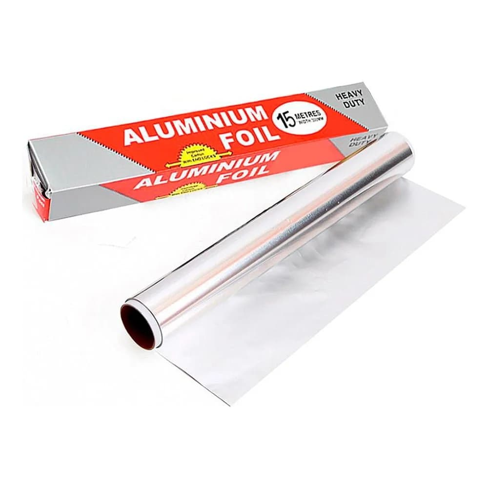 Papel De Aluminio Rollo Para Cocina Alimentos 15 M X 30 Cm — imagen 1 de 4