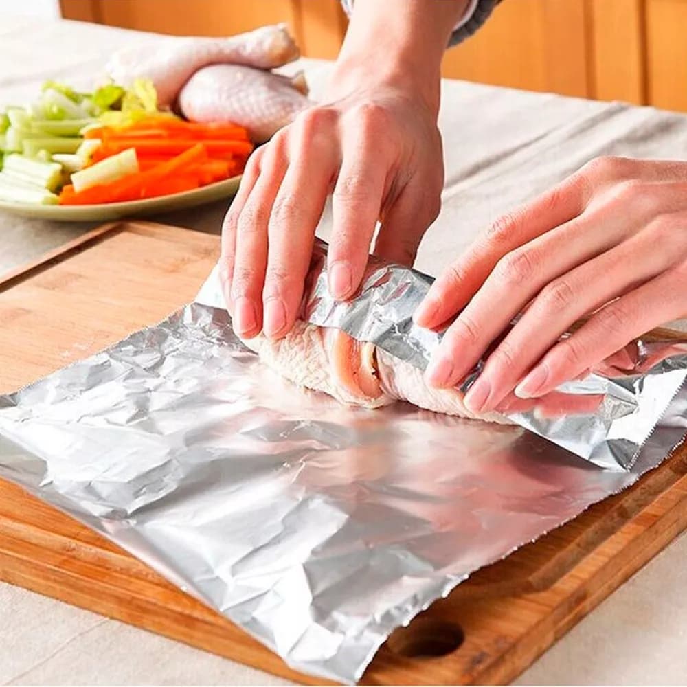 Papel De Aluminio Rollo Para Cocina Alimentos 15 M X 30 Cm — imagen 3 de 4