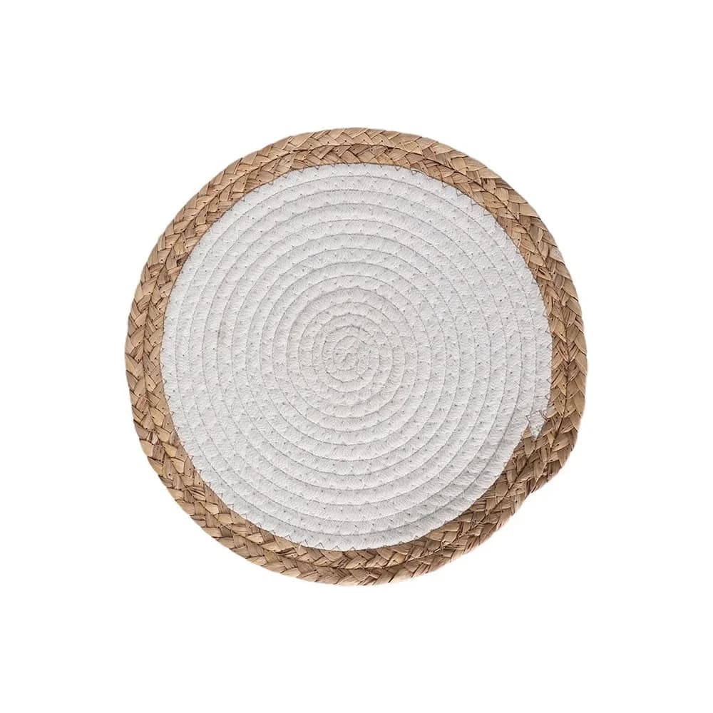 Individual Tejido Posa Plato 30 Cm Blanco/natural Selecta — imagen 1 de 3