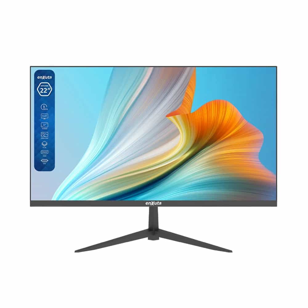 Monitor Enxuta 22 PuLG Full Hd Hdmi Vga 75 Hz Flat