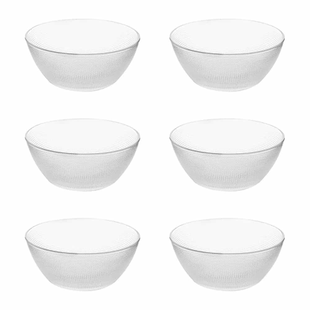 Juego De Bowl Para Postre Vidrio Compotera X6 Uni 250 Ml
