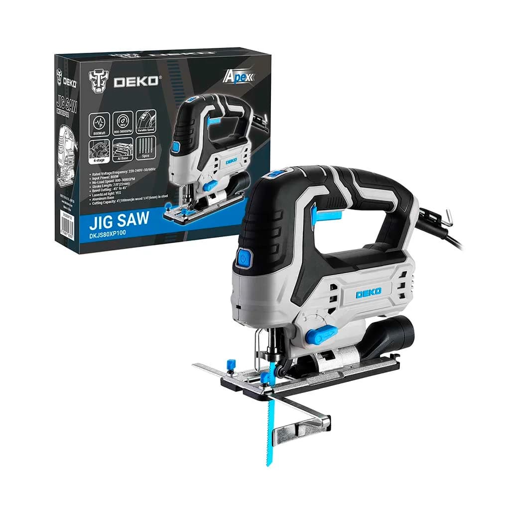 Sierra Caladora 800w Deko Dkjs80xp100 Con Laser Y Luz Led — imagen 4 de 5