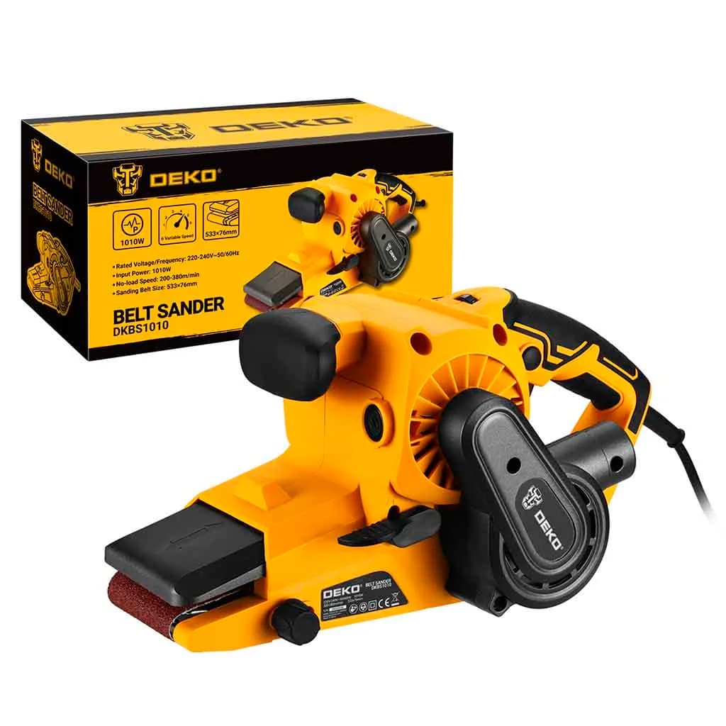 Lijadora De Banda Deko Dkbs1010 1010w Lija 76x533mm Amarillo — imagen 3 de 4