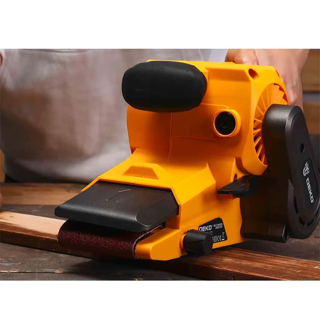 Lijadora De Banda Deko Dkbs1010 1010w Lija 76x533mm Amarillo — imagen 4 de 4