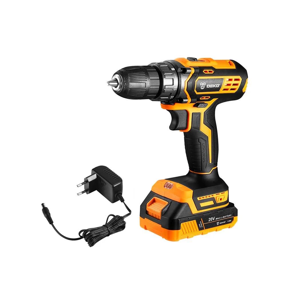 Taladro Atornillador A Batería Deko Dkcd20xl01-h10 10mm 40nm — imagen 1 de 3