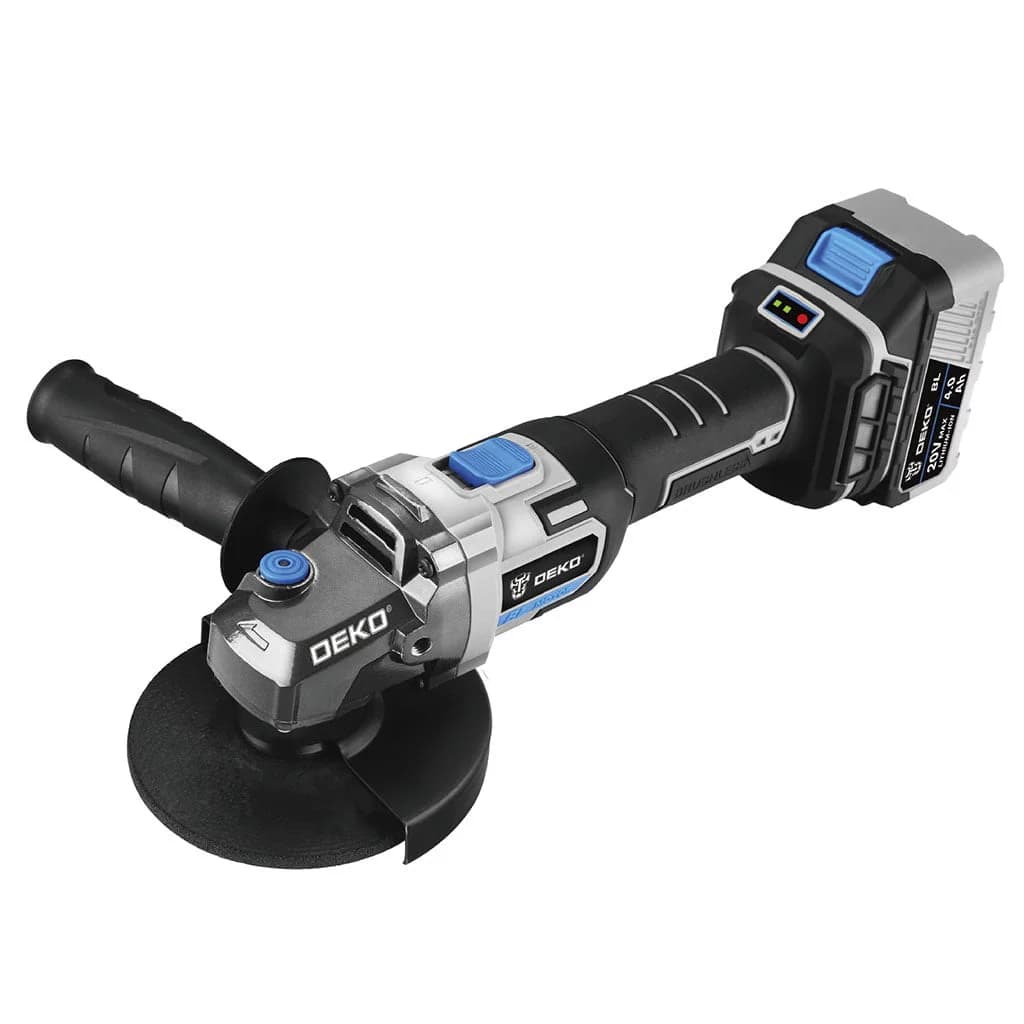 Amoladora Angular 5'' 20v C/bat. 4.0ah Y Carg Deko Brushless — imagen 4 de 4