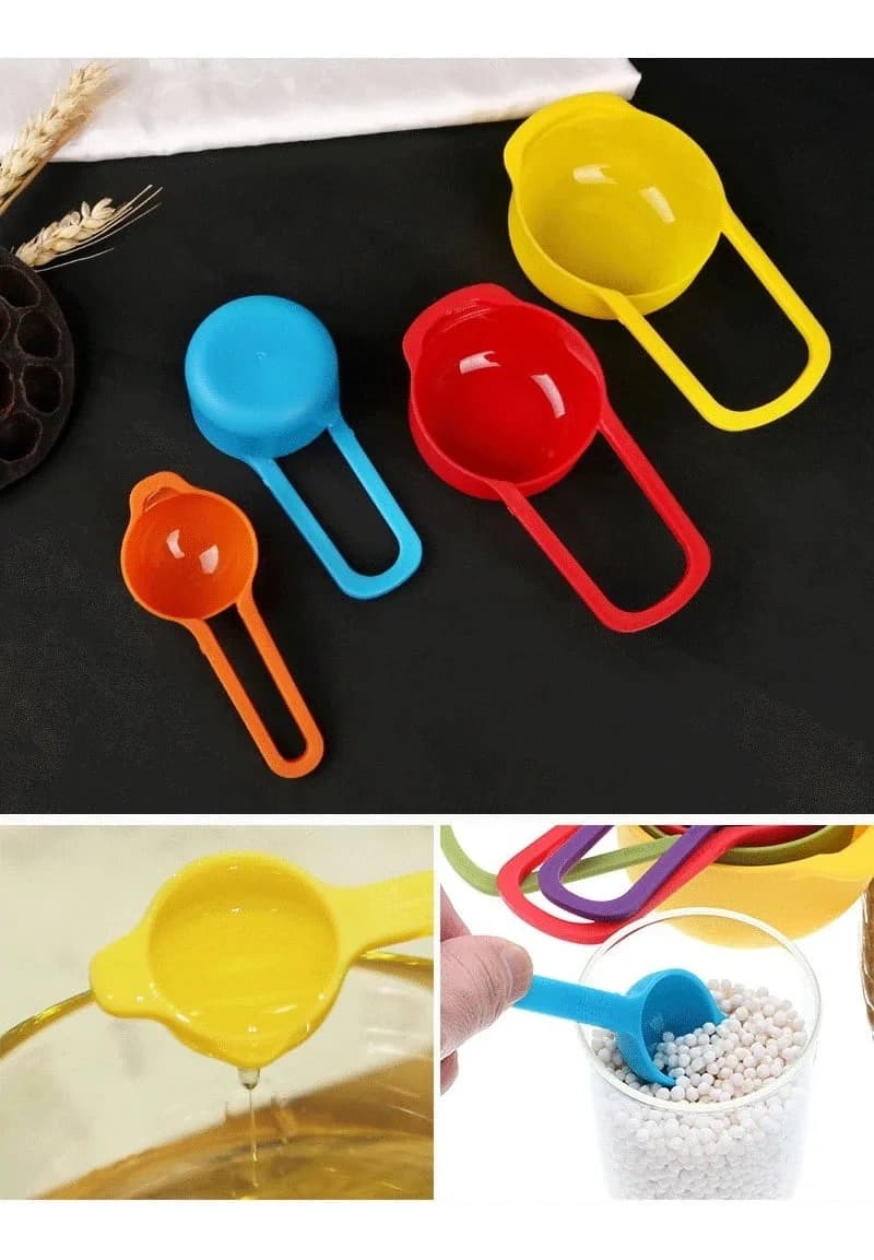 Set De Cuchara Y Taza Medidora 6 Piezas Repostería Cocina — imagen 5 de 5