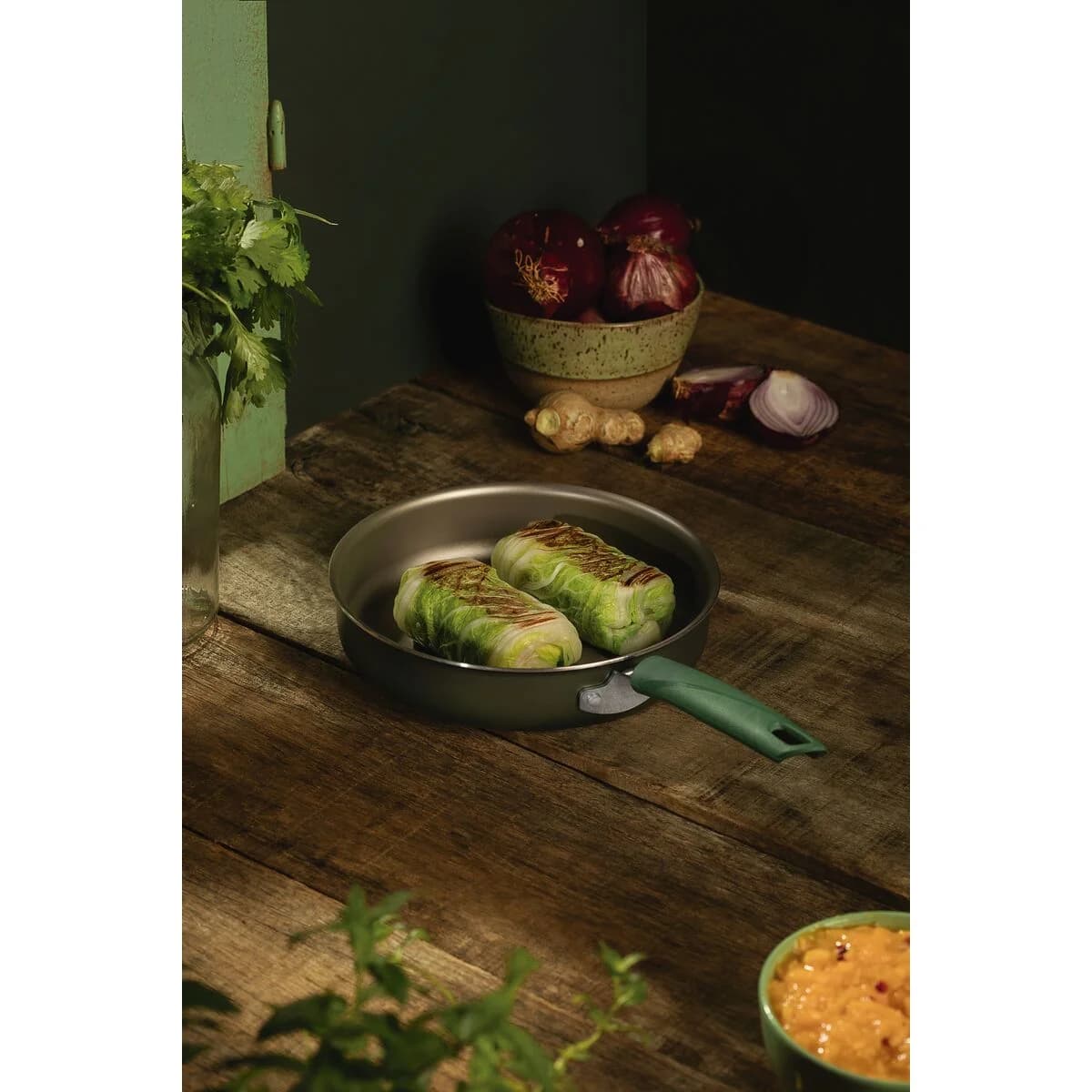 Sartén recta antiadherente Tramontina LYF 24 cm 2 L verde — imagen 4 de 4