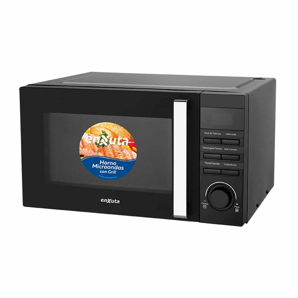Microondas Grill Enxuta Moenx0323dgn Negro 23 Litros 1000w