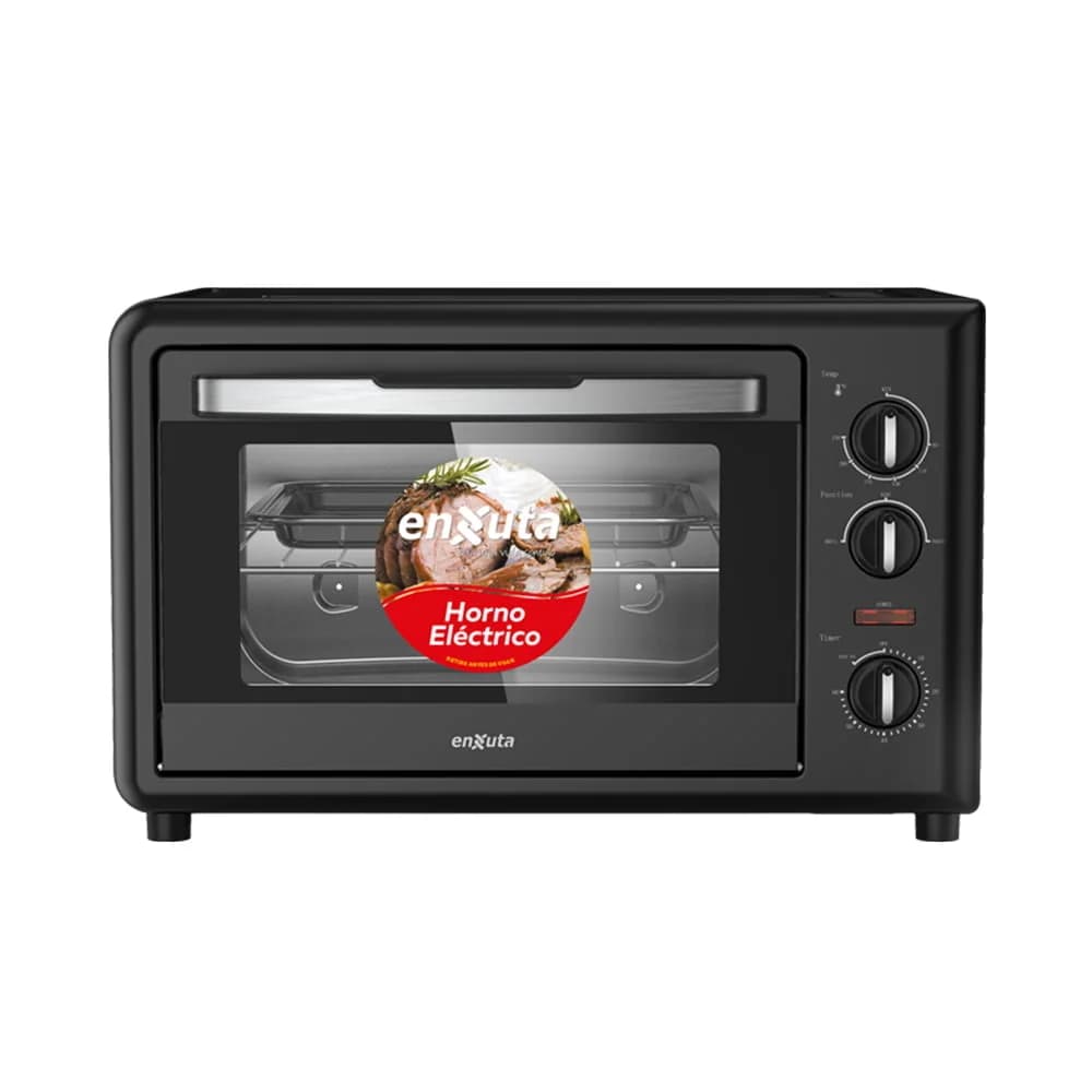 Horno Electrico Enxuta 32lts 1500w 3 Funciones Color Negro — imagen 2 de 3