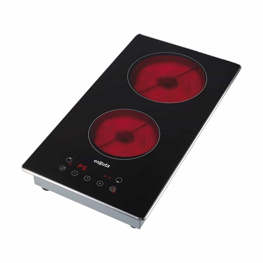 Anafe Vitroceramica Enxuta 2 Hornallas Touch Control Negro