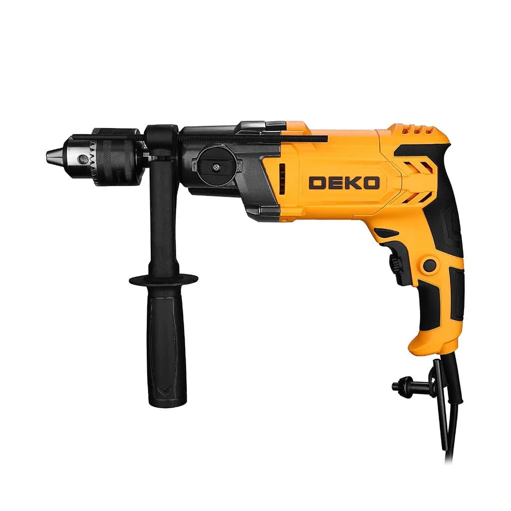 Taladro Con Percutor 16mm 1100w Deko Dkid16g120 Amarillo — imagen 2 de 5