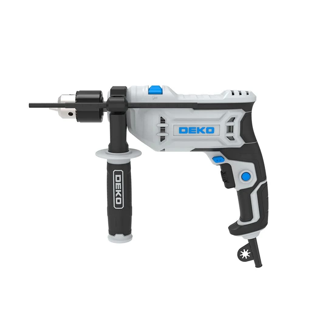 Taladro Con Percutor Deko Dkid13xp71 13mm 710w Color Gris — imagen 2 de 2
