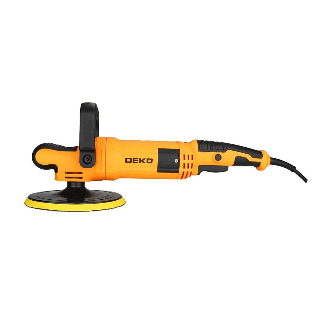 Pulidora Electrica 7 180mm Deko Dkpo18g120 1200w Amarillo — imagen 2 de 3