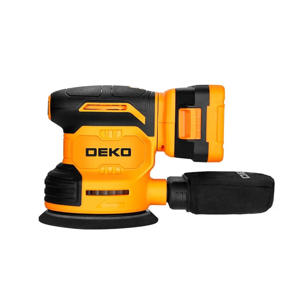 Lijadora Roto Orbital A Batería Deko Dkos20q1y-s1 125mm 20v — imagen 2 de 3