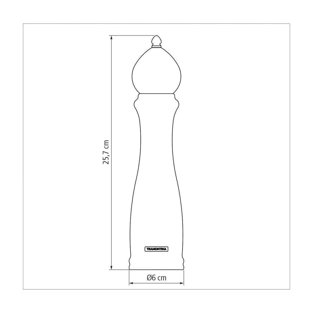 Molinillo Tramontina Churrasco Black Sal Pimienta 10 25 Cm — imagen 3 de 4