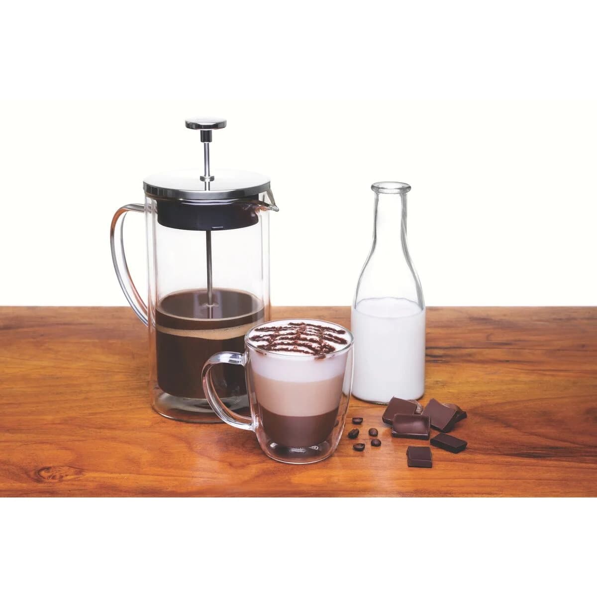 Taza Doble Vidrio Tramontina Termico 270 Ml Cafe X2 Unid. — imagen 5 de 6
