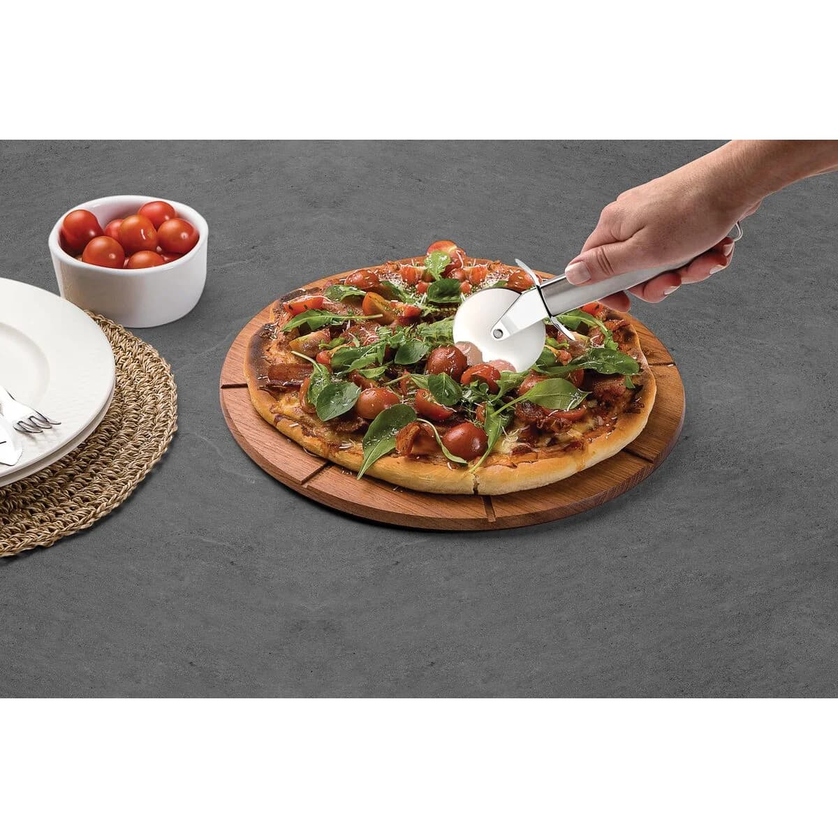 Cortador de pizza Tramontina Marffim de acero inoxidable 19.2 cm — imagen 4 de 5