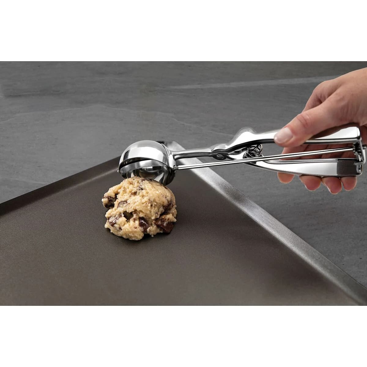 Cuchara para helado con extractor Tramontina Marffim de acero inoxidable — imagen 5 de 5