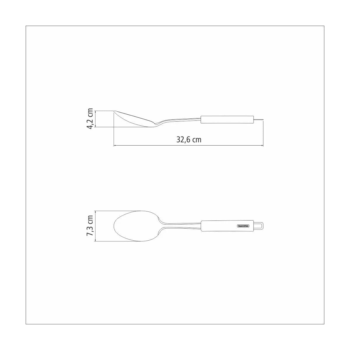 Cuchara para arroz Tramontina Marffim de acero inoxidable 32.6 cm — imagen 3 de 4