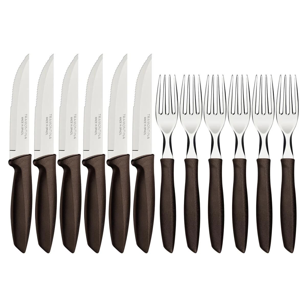 Juego De Cubiertos Tramontina Jumbo Asado 12 Pz Plenus — imagen 3 de 5