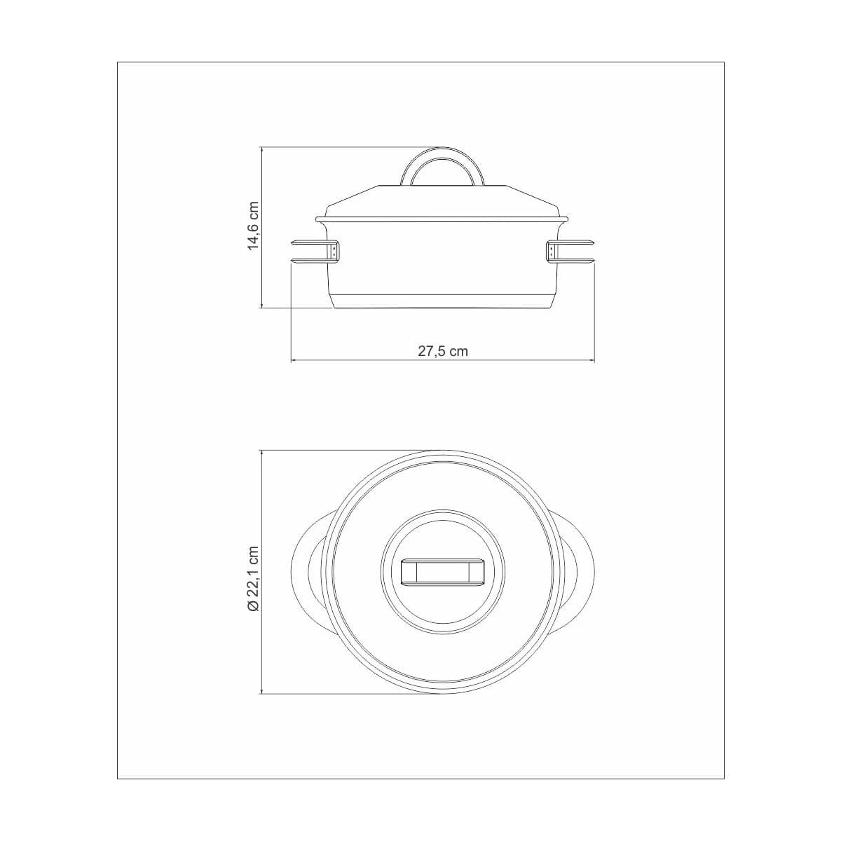 Olla Tramontina Acero Inoxidable Induccion 2,9 Litros Solar — imagen 3 de 6