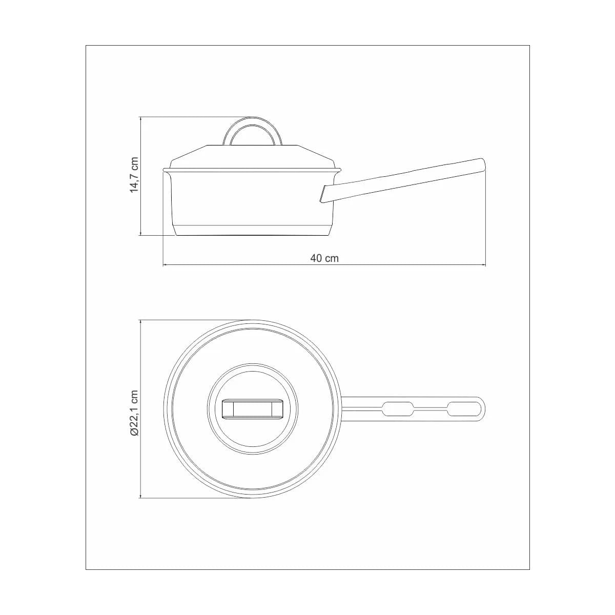 Olla Tramontina Acero Inoxidable Induccion 2,9 Litros Solar — imagen 3 de 3