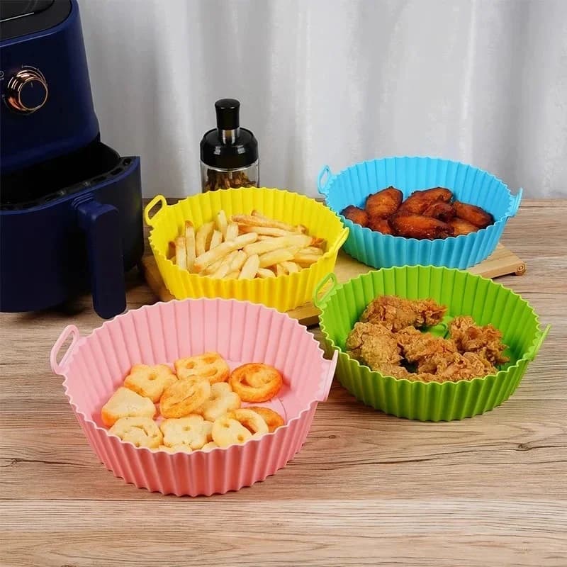 Bandeja De Silicona Para Freidora De Aire Sin Aceite 20 Cm — imagen 3 de 7