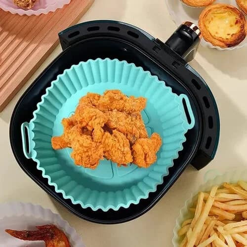 Bandeja De Silicona Para Freidora De Aire Sin Aceite 20 Cm — imagen 5 de 7