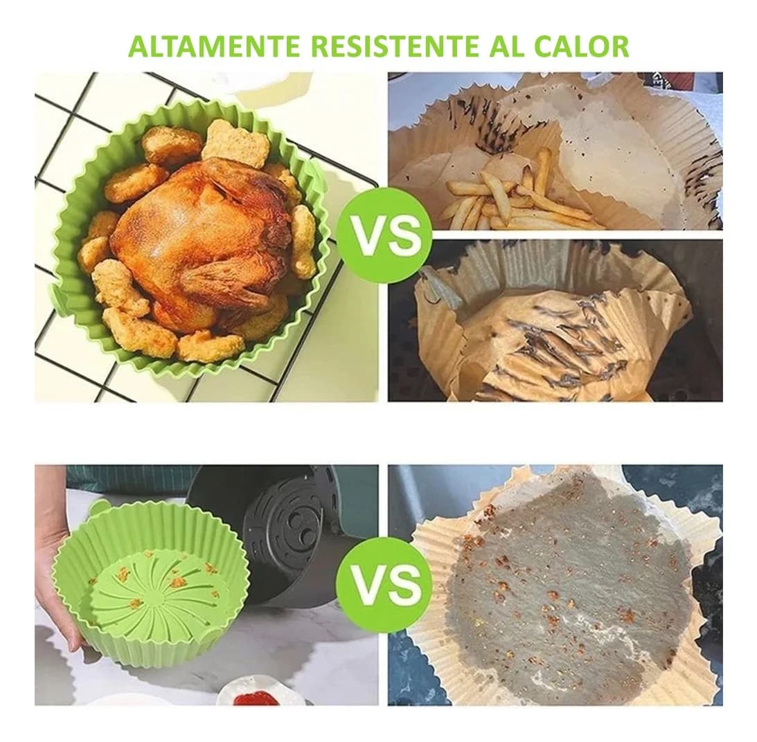 Bandeja De Silicona Para Freidora De Aire Sin Aceite 20 Cm — imagen 7 de 7