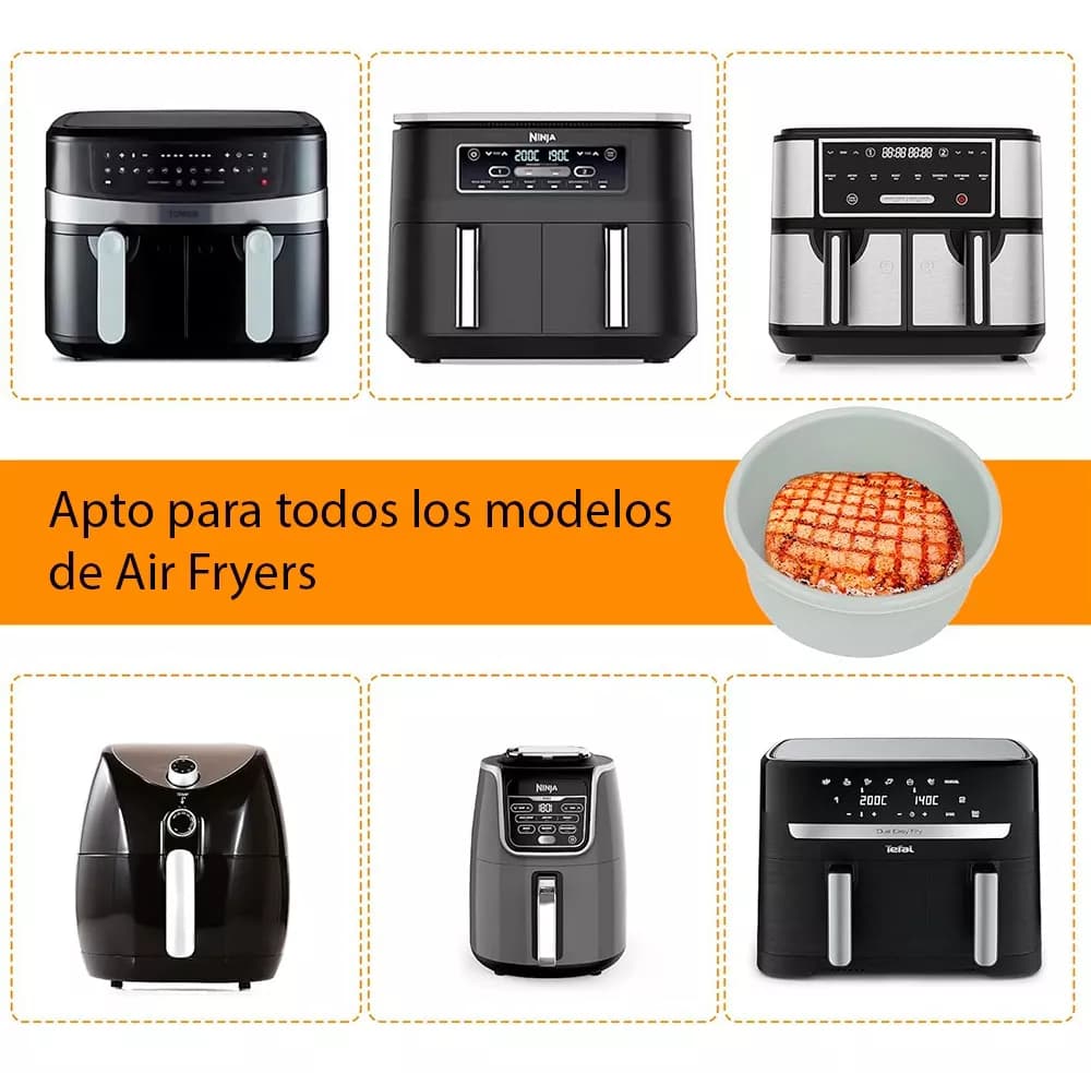 Molde Silicona Para Huevo Para Freidora De Aire 10 Cm 2 Uni — imagen 3 de 3
