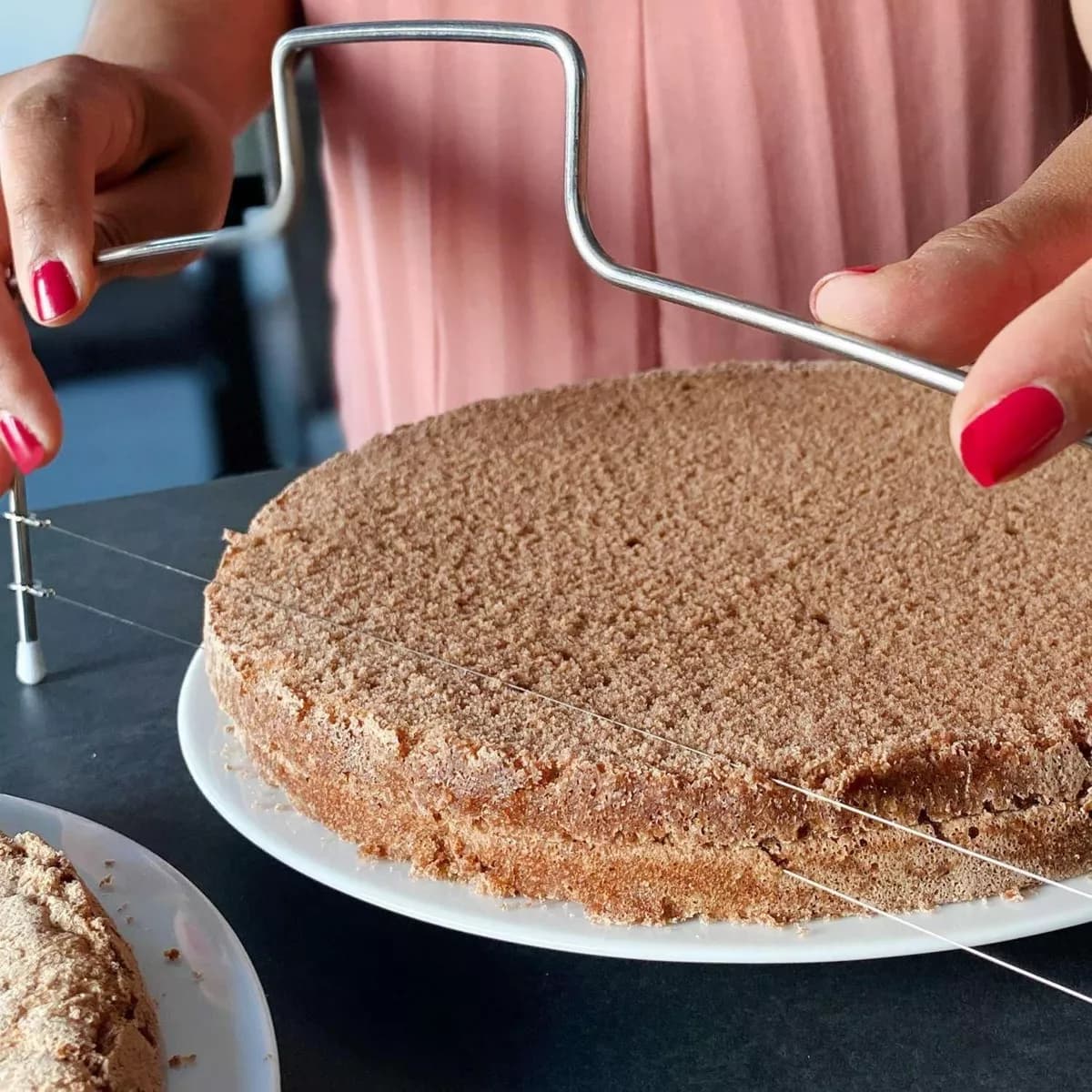 Cortador De Tortas Doble Acero Inoxidable Cocina Repostería — imagen 3 de 3