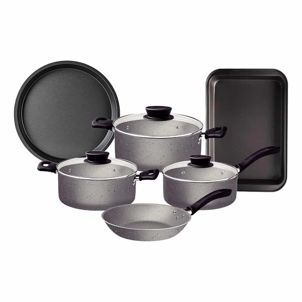 Juego De Ollas Tramontina Bateria De Cocina 9 Piezas Asadera