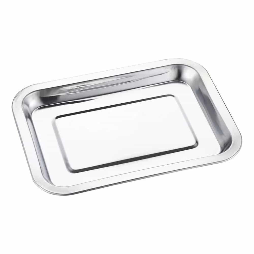 Asadera De Acero Fuente Inoxidable 39x29cm Para Horno