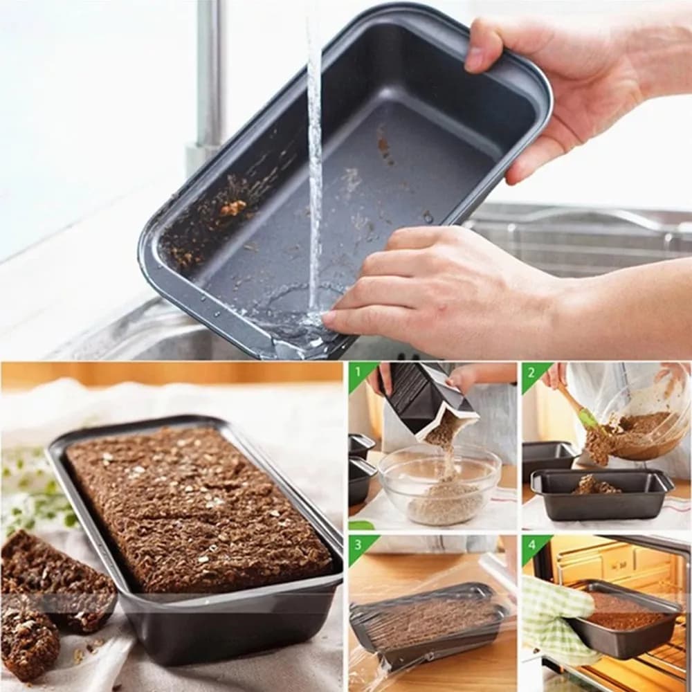 Molde Budinera Antiadherente 25 Cm X 13 Cm Cocina Pan Budin — imagen 5 de 6