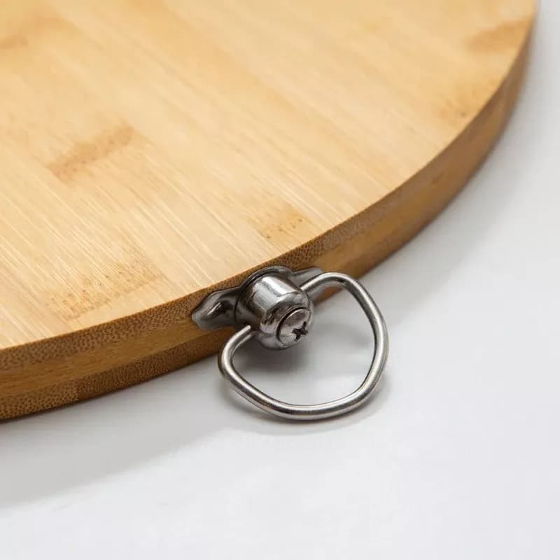 Tabla De Madera Redonda Bambu Para Pizza Carne 32 Cm — imagen 2 de 4