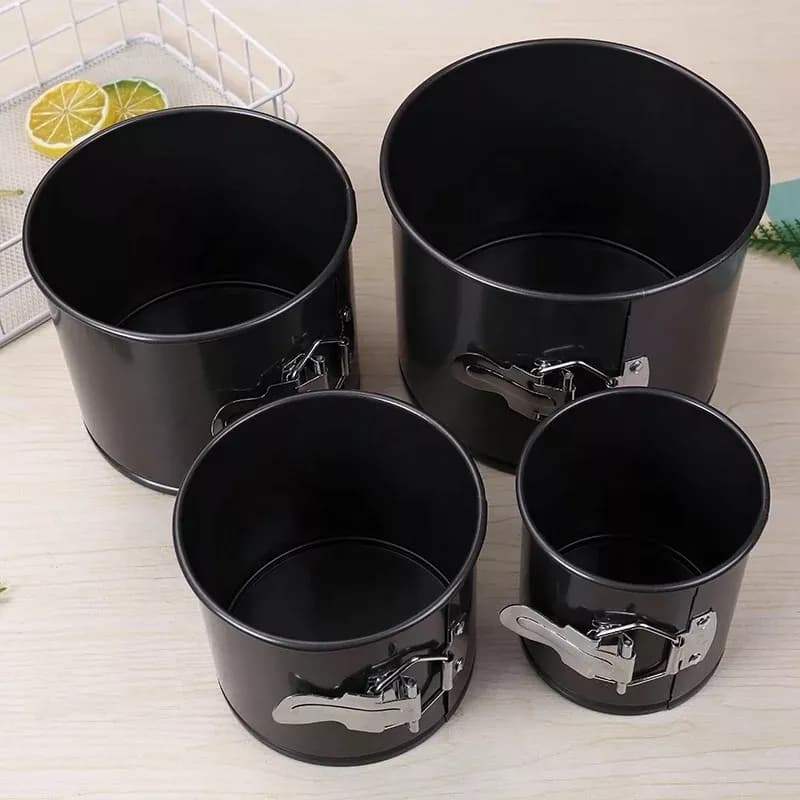 Juego De 4 Torteras Altas Desmontables Antiadherentes Molde — imagen 4 de 5