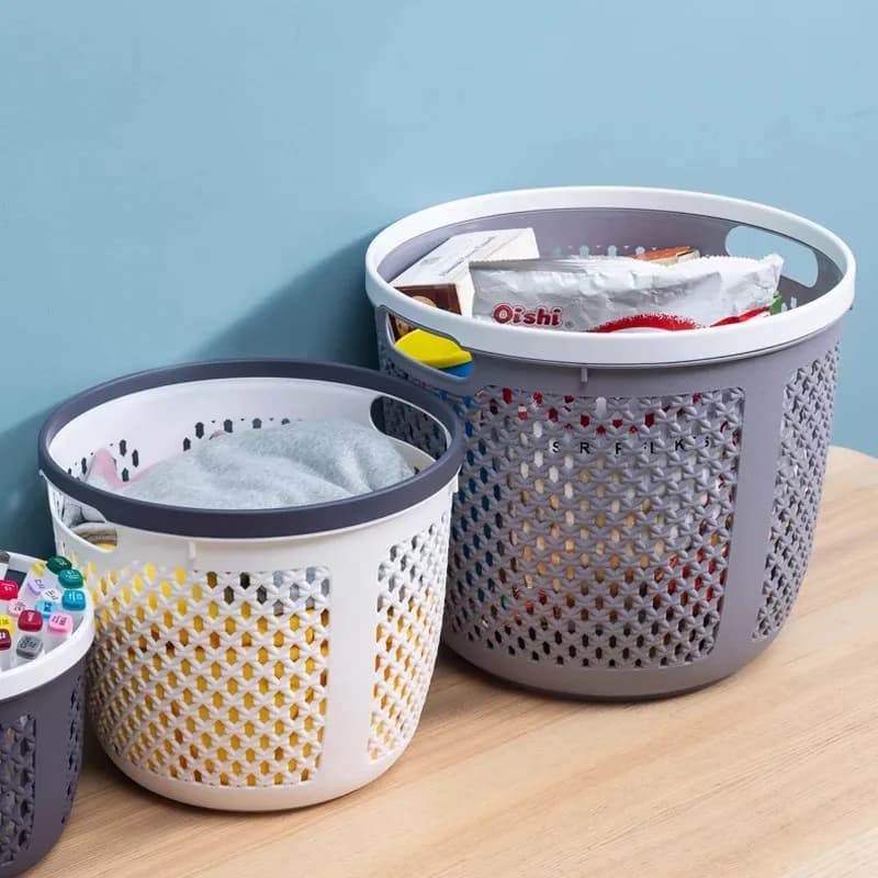 Canasto Cesto De Ropa Sucia Organizador De Baño 29 Cm — imagen 3 de 8