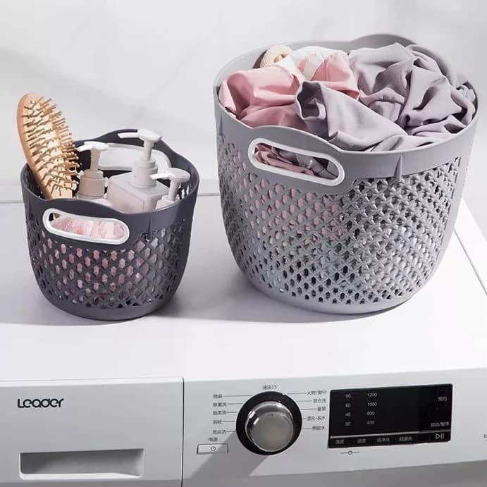 Canasto Cesto De Ropa Sucia Organizador De Baño 29 Cm — imagen 7 de 8