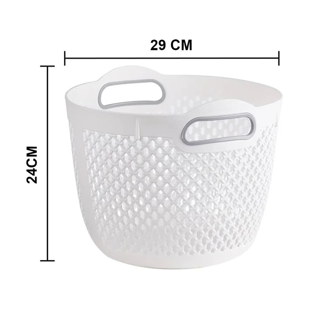 Canasto Cesto De Ropa Sucia Organizador De Baño 29 Cm — imagen 8 de 8