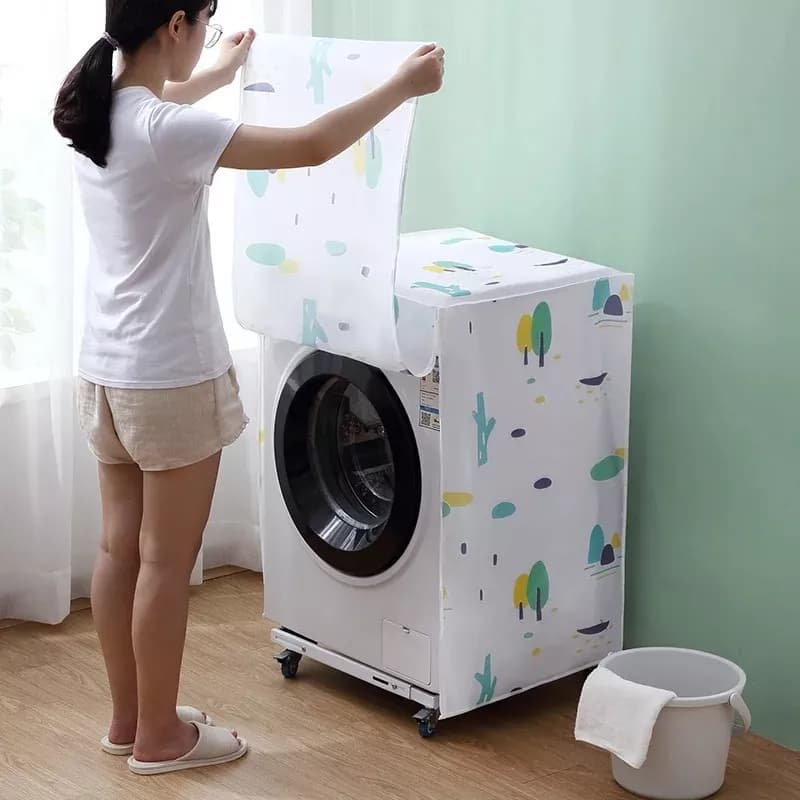 Funda Para Lavarropas Carga Frontal Impermeable Con Cierre — imagen 2 de 6