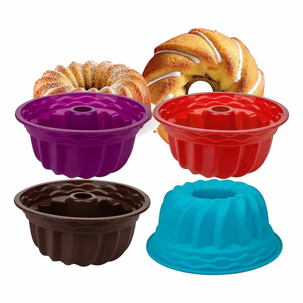 Molde De Silicona Tubo Para Flan Torta Budín 23 X 10 Cm