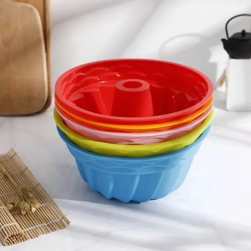 Molde De Silicona Tubo Para Flan Torta Budín 23 X 10 Cm — imagen 4 de 7