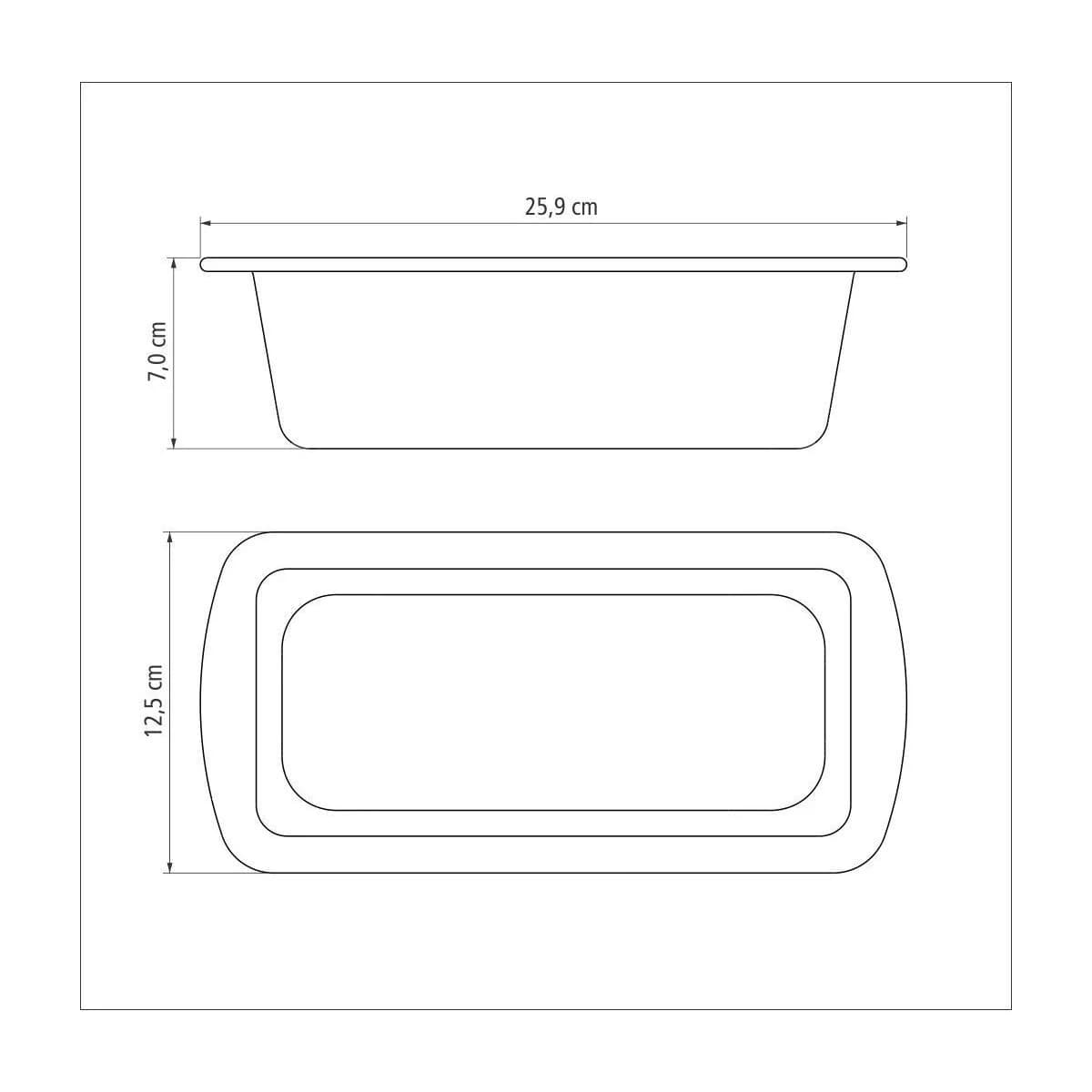 Molde Tramontina Teflon Pan Budinera 22 Cm Antiadherente — imagen 5 de 6