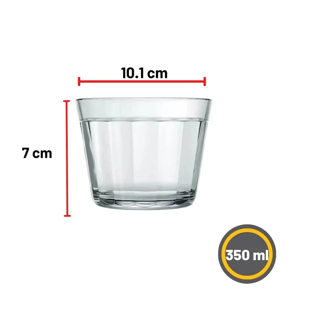 Bowl Multiuso De Vidrio Nadir Americano 350 Ml X6 Unidades — imagen 3 de 3