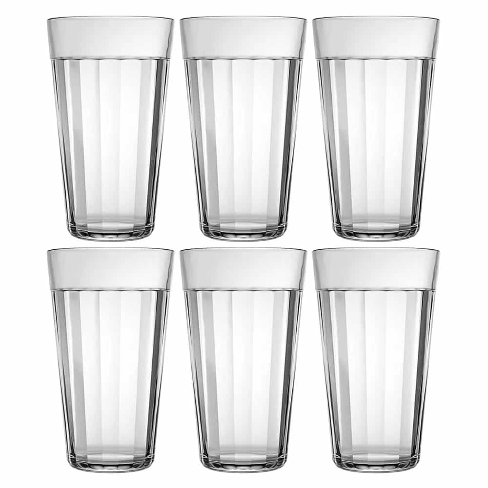 Vaso De Vidrio Refresco Nadir Americano 345 Ml X6 Unidades